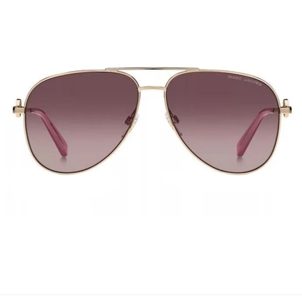 Marc Jacobs Rose Gold Aviator Sunglasses